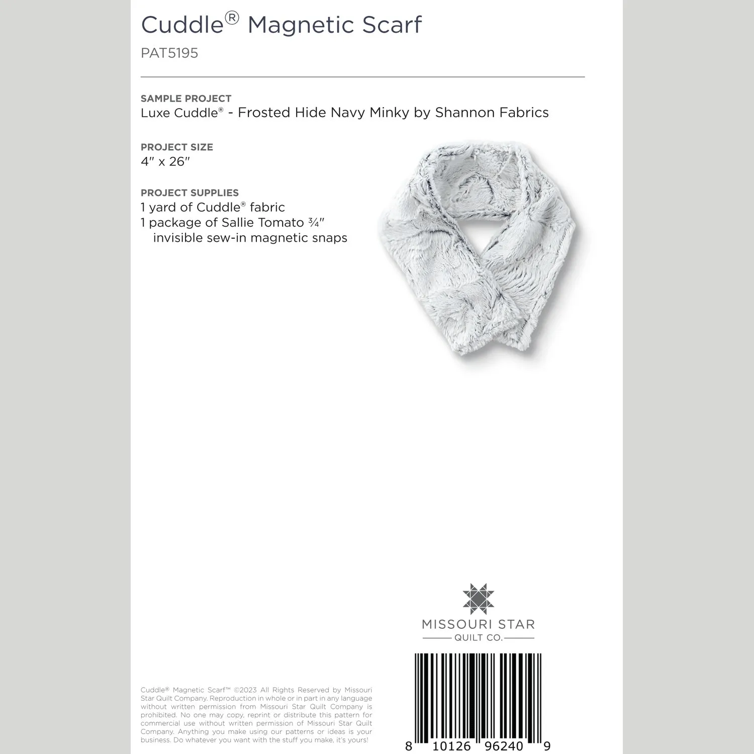 Digital Download - Cuddle Magnetic Scarf Pattern by Missouri Star