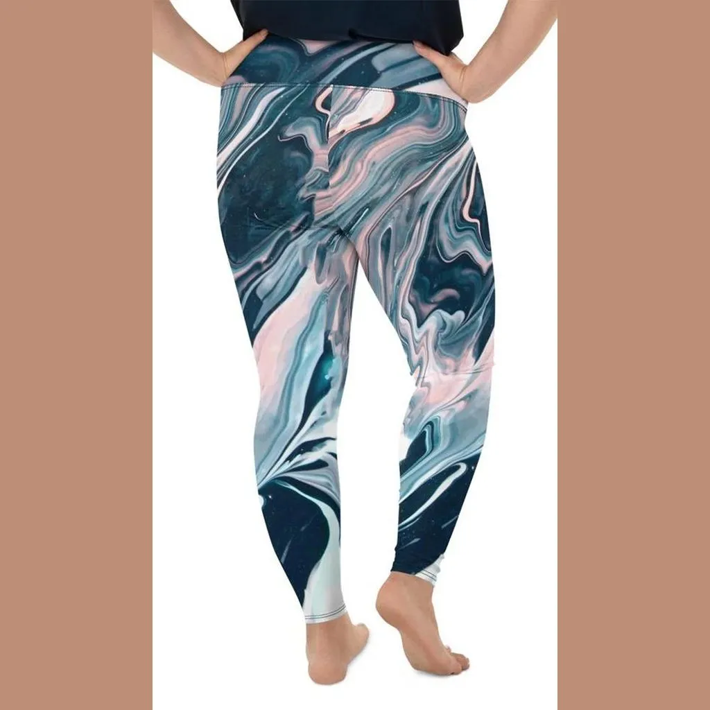 Dreamy Marble Plus Size Leggings