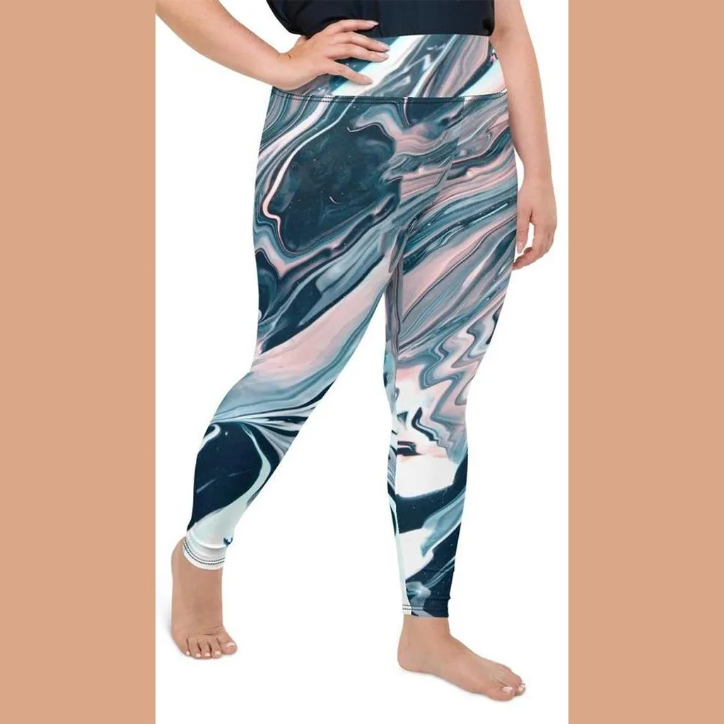 Dreamy Marble Plus Size Leggings