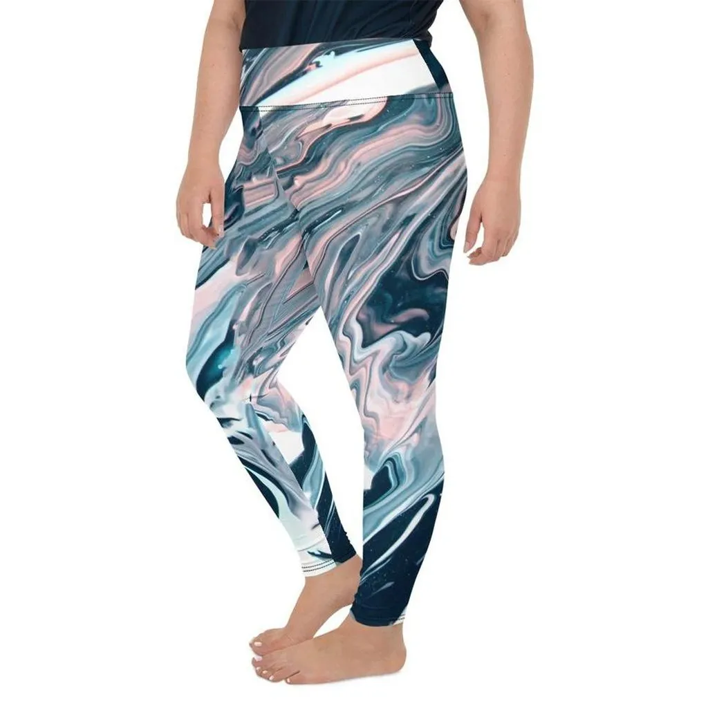 Dreamy Marble Plus Size Leggings