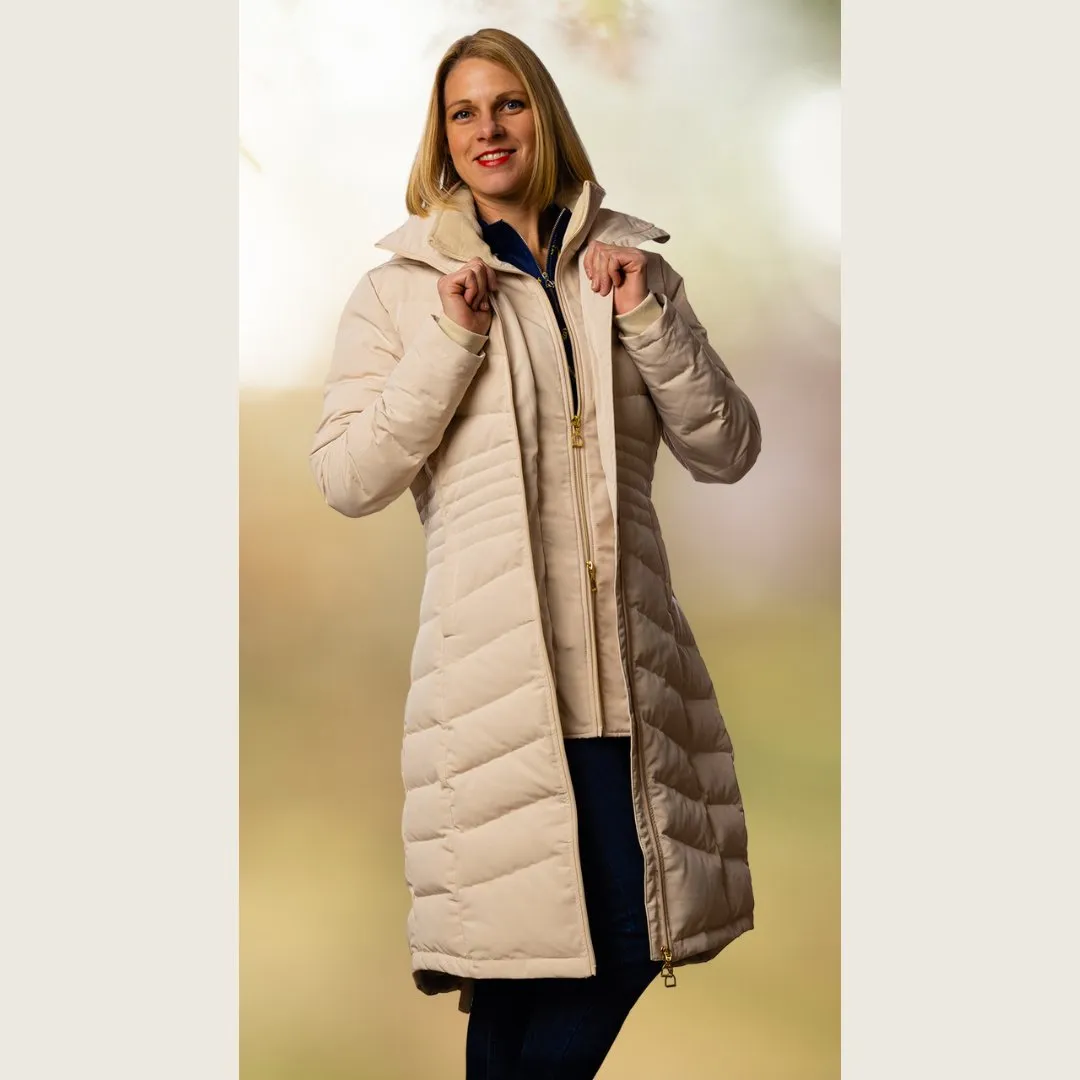 Dressage Queen Dream - Cream Duck Down Trainer's Riding Coat