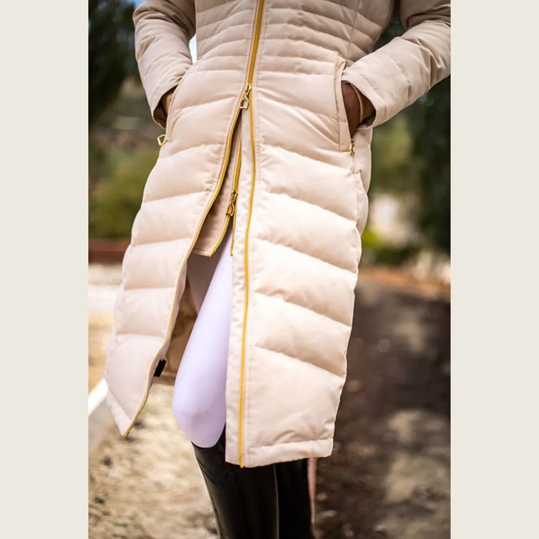 Dressage Queen Dream - Cream Duck Down Trainer's Riding Coat