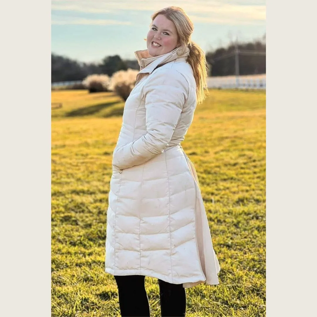 Dressage Queen Dream - Cream Duck Down Trainer's Riding Coat