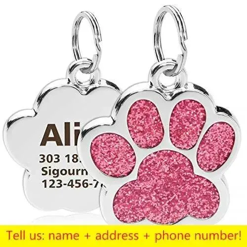 Engraved Pet ID Collar Tag