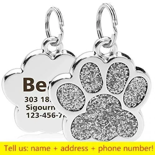 Engraved Pet ID Collar Tag