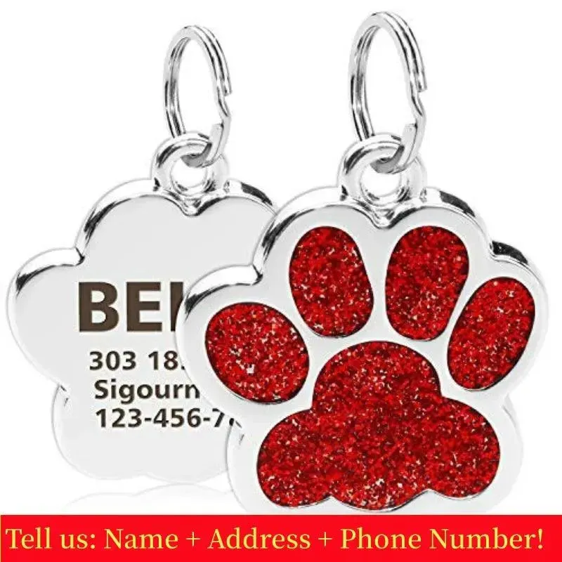 Engraved Pet ID Collar Tag