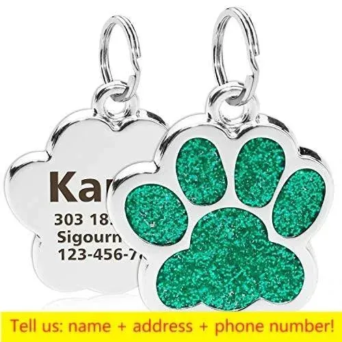 Engraved Pet ID Collar Tag