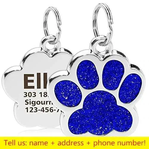 Engraved Pet ID Collar Tag