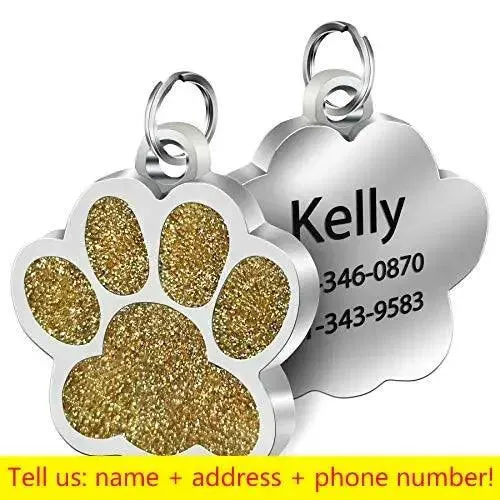 Engraved Pet ID Collar Tag