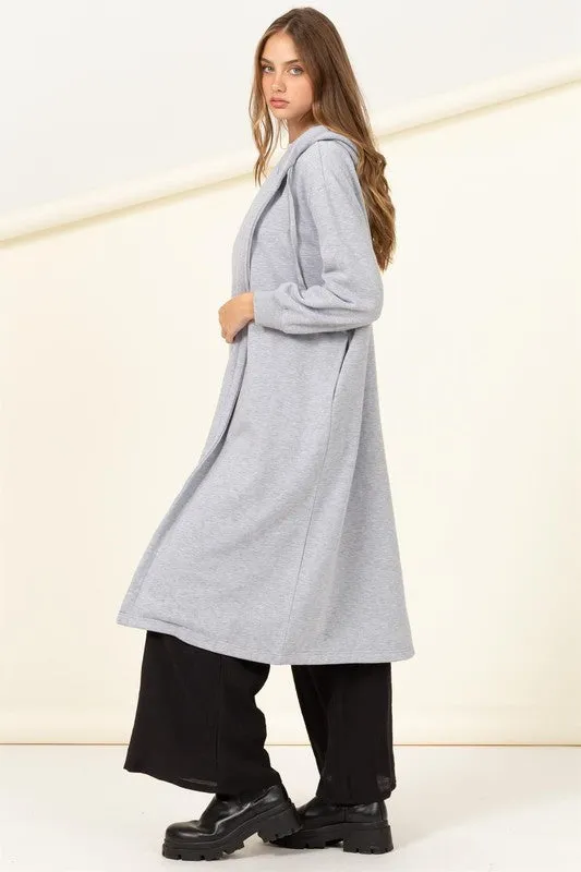 Essential Bliss French Terry Hooded Coat