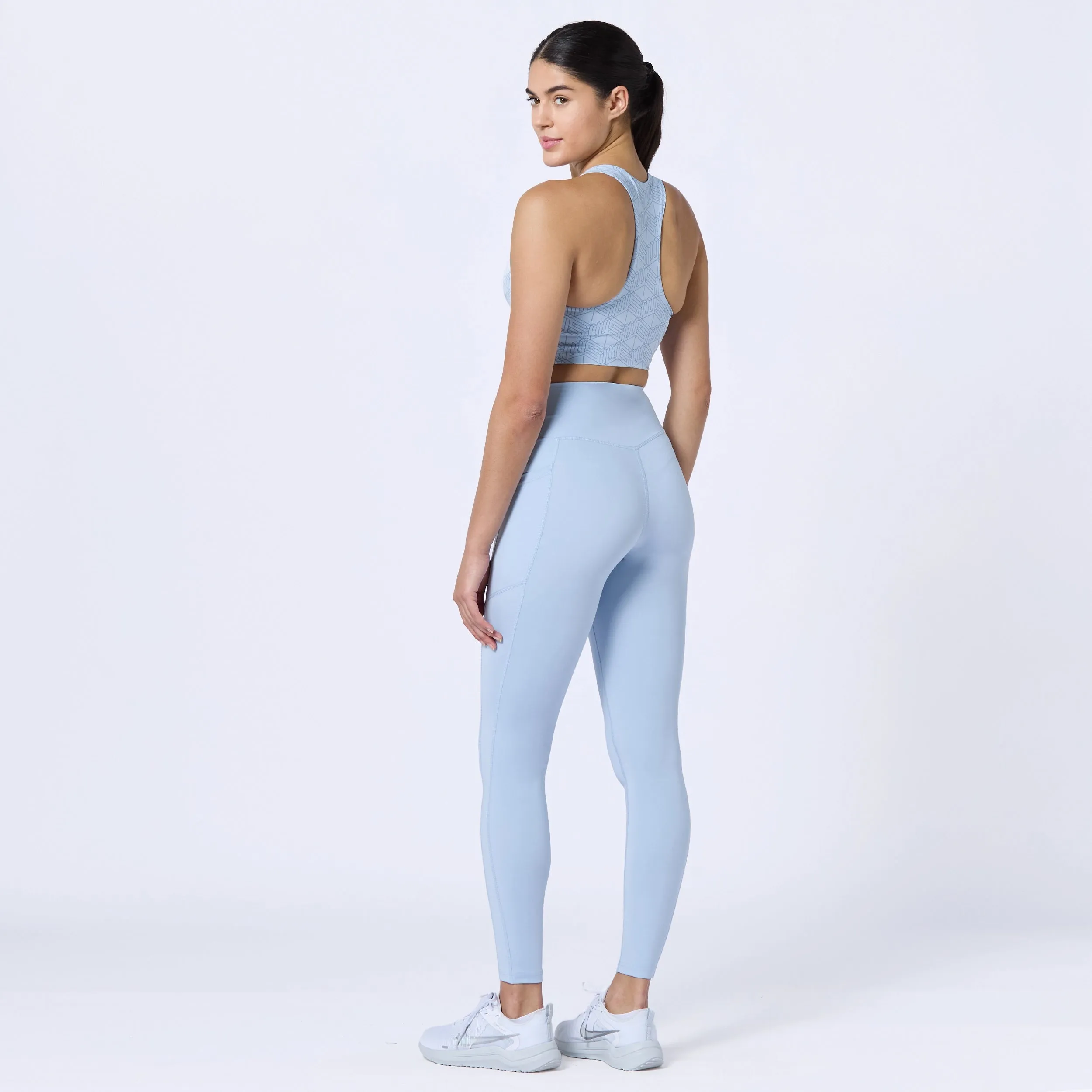 Essential High Waisted Leggings 27" - Skyway