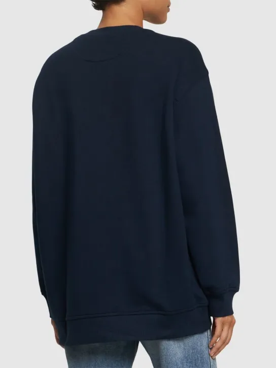 Etro   Embroidered logo jersey sweatshirt 