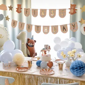 First Birthday Teddy Bear Party Bunting