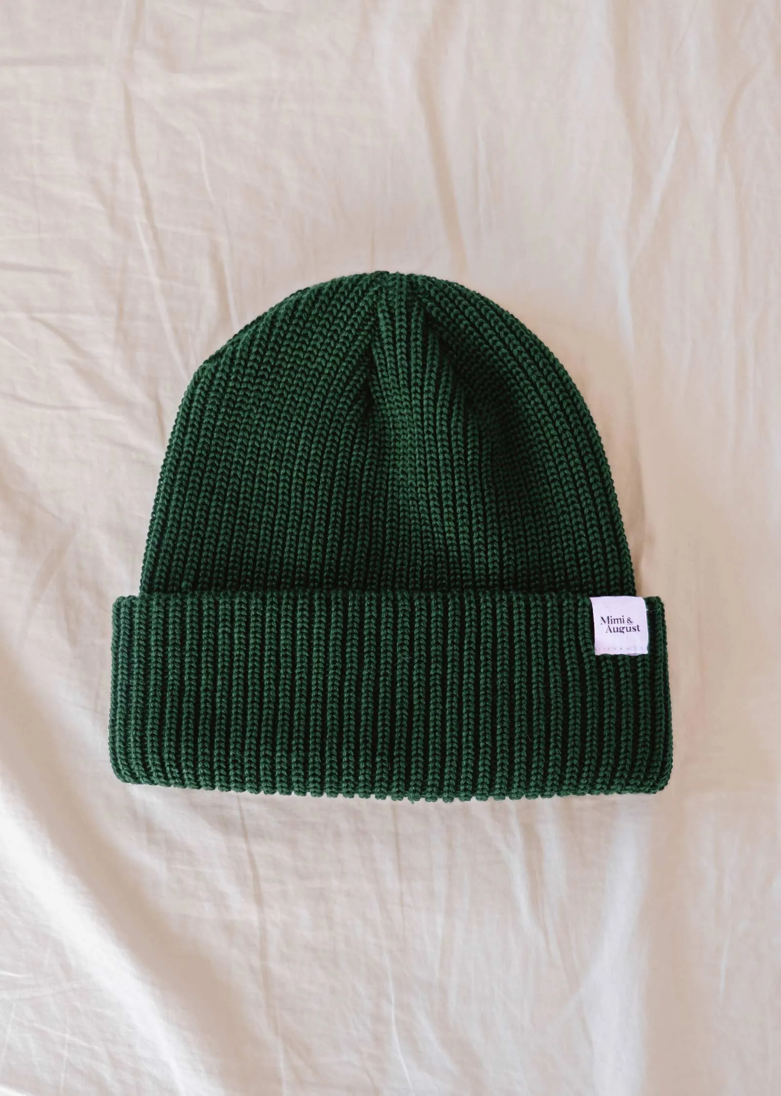 Forest Green Cap Super Puff Beanie