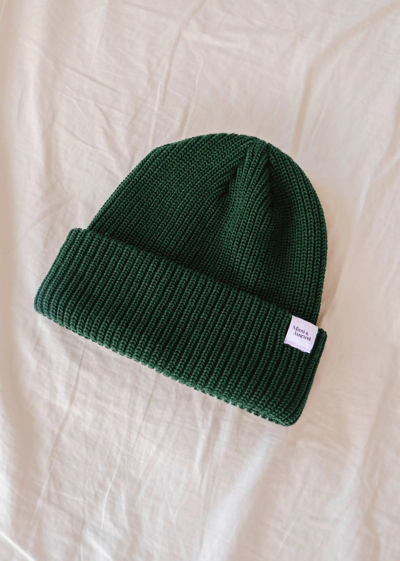 Forest Green Cap Super Puff Beanie