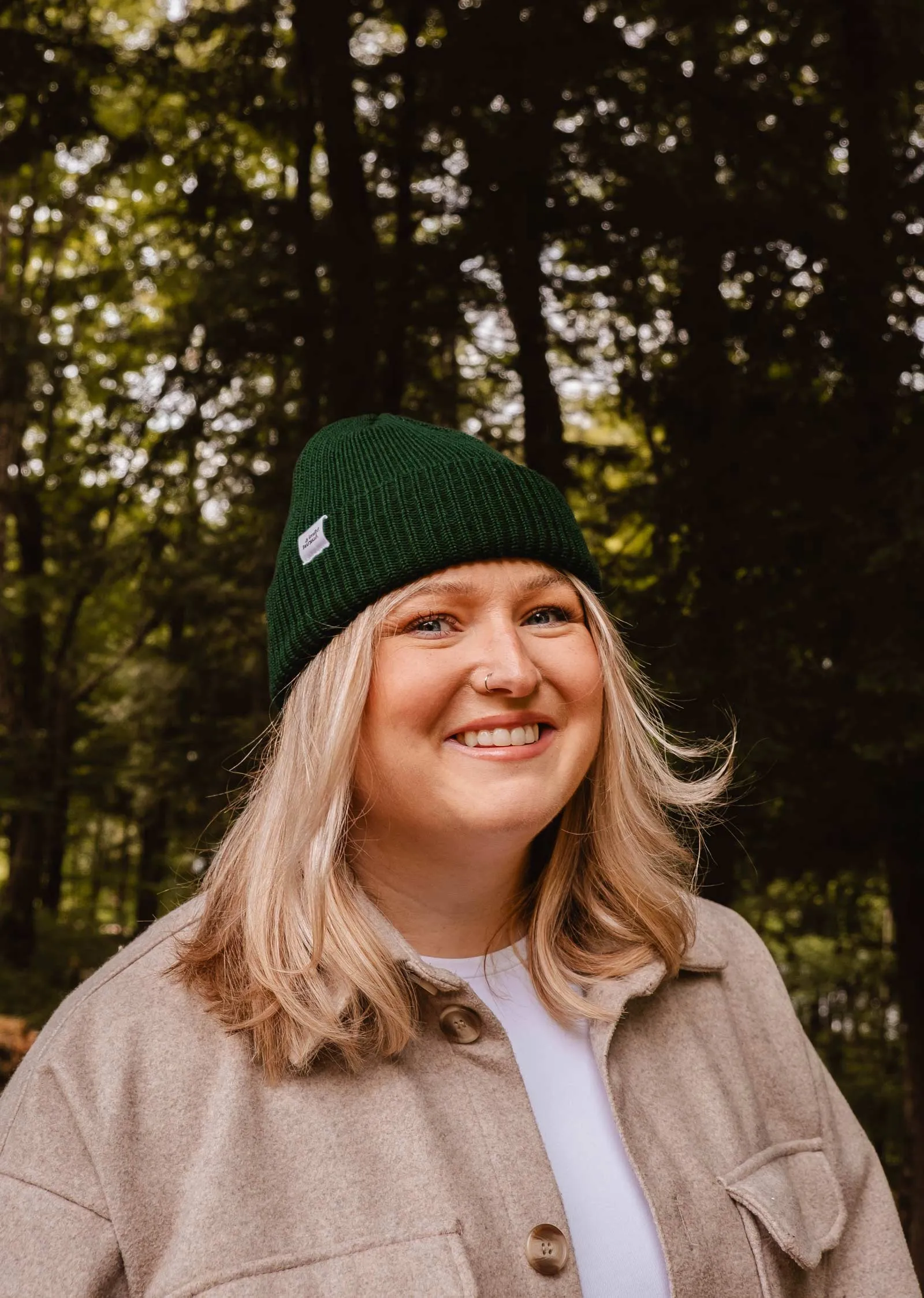 Forest Green Cap Super Puff Beanie