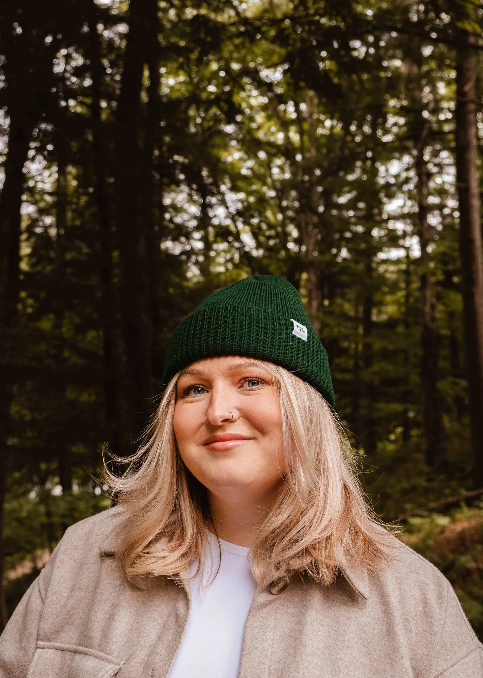 Forest Green Cap Super Puff Beanie