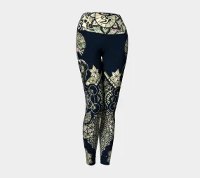 Geometric Gold | yoga leggings | Mil Et Une