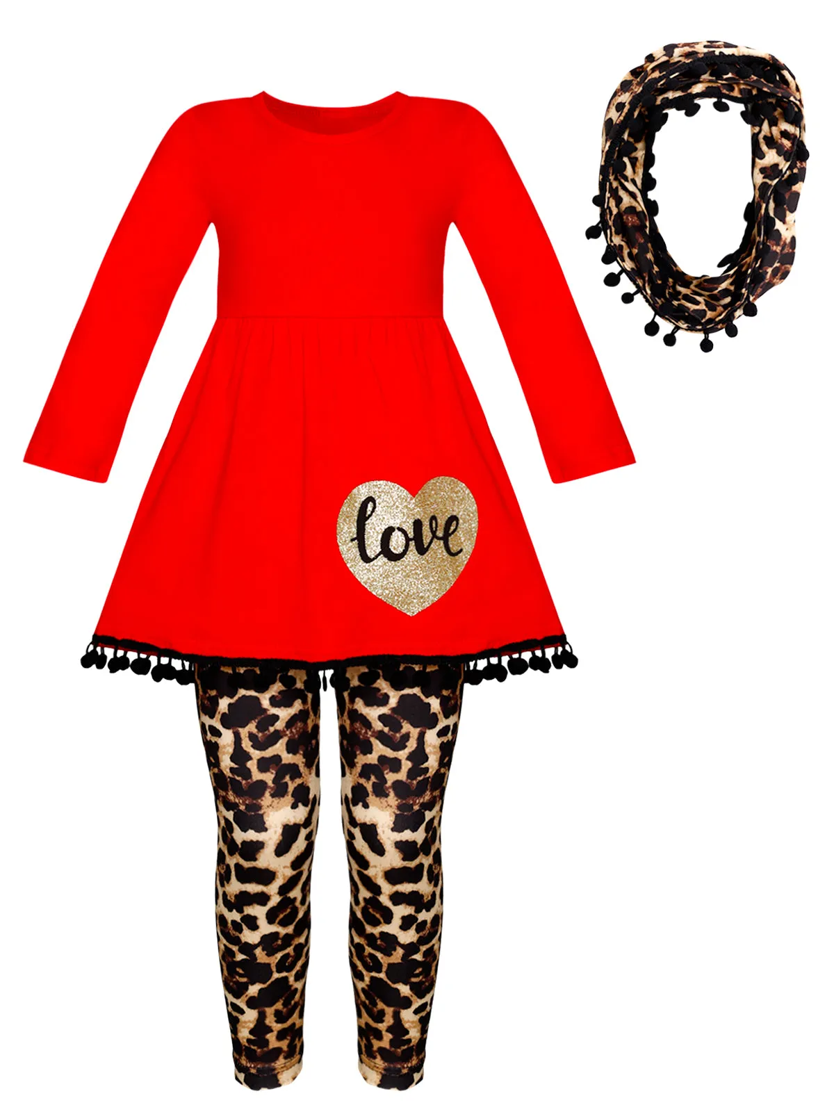 Girls Too Much Love Tunic and Legging Set