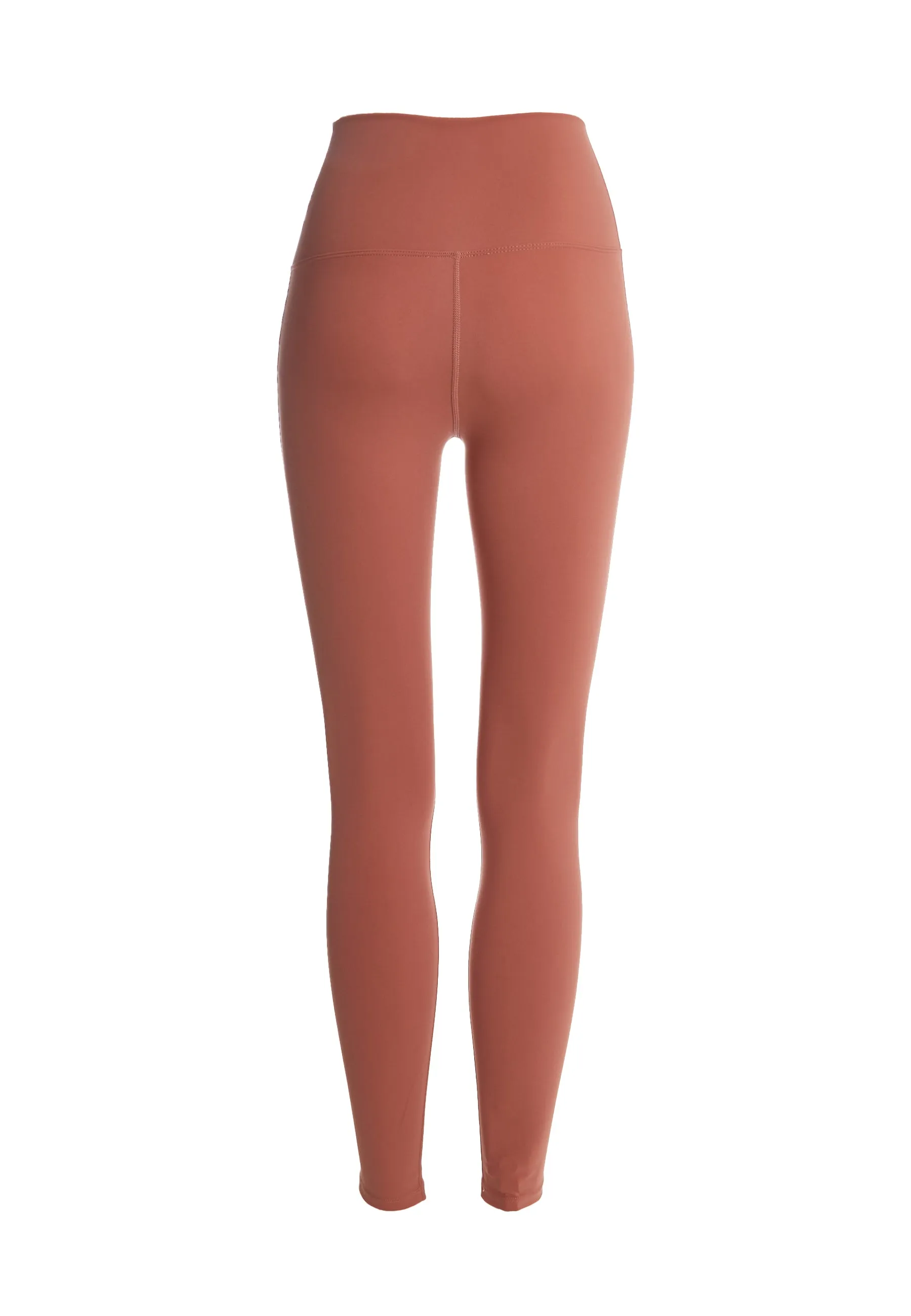 Glamorous Move Dark Terracotta High Waisted Leggings