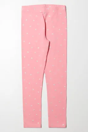 Glitter Legging Pink