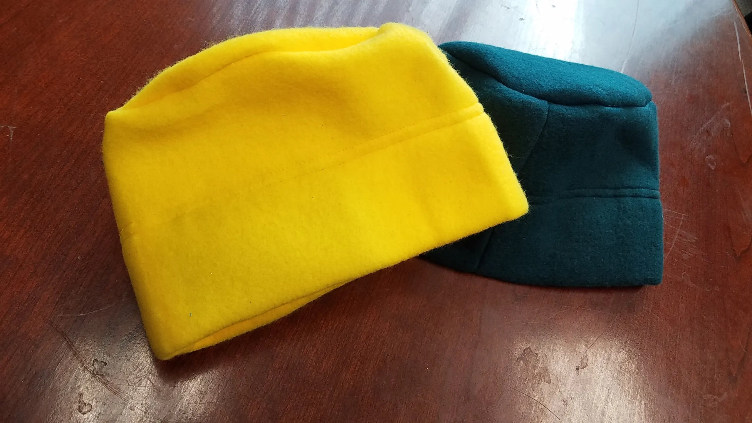 Green & Gold Heated Beanies (2 Beanies)