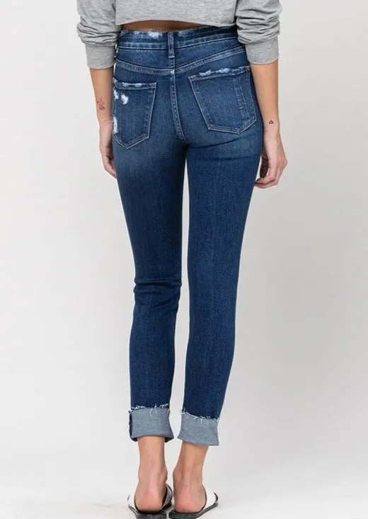 Haylie High Rise Distressed Cropped Skinny Jeans~FINAL SALE