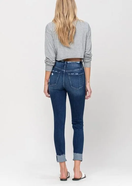 Haylie High Rise Distressed Cropped Skinny Jeans~FINAL SALE