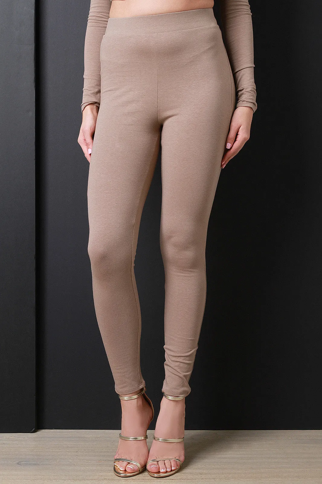 High Waist Jersey Leggings