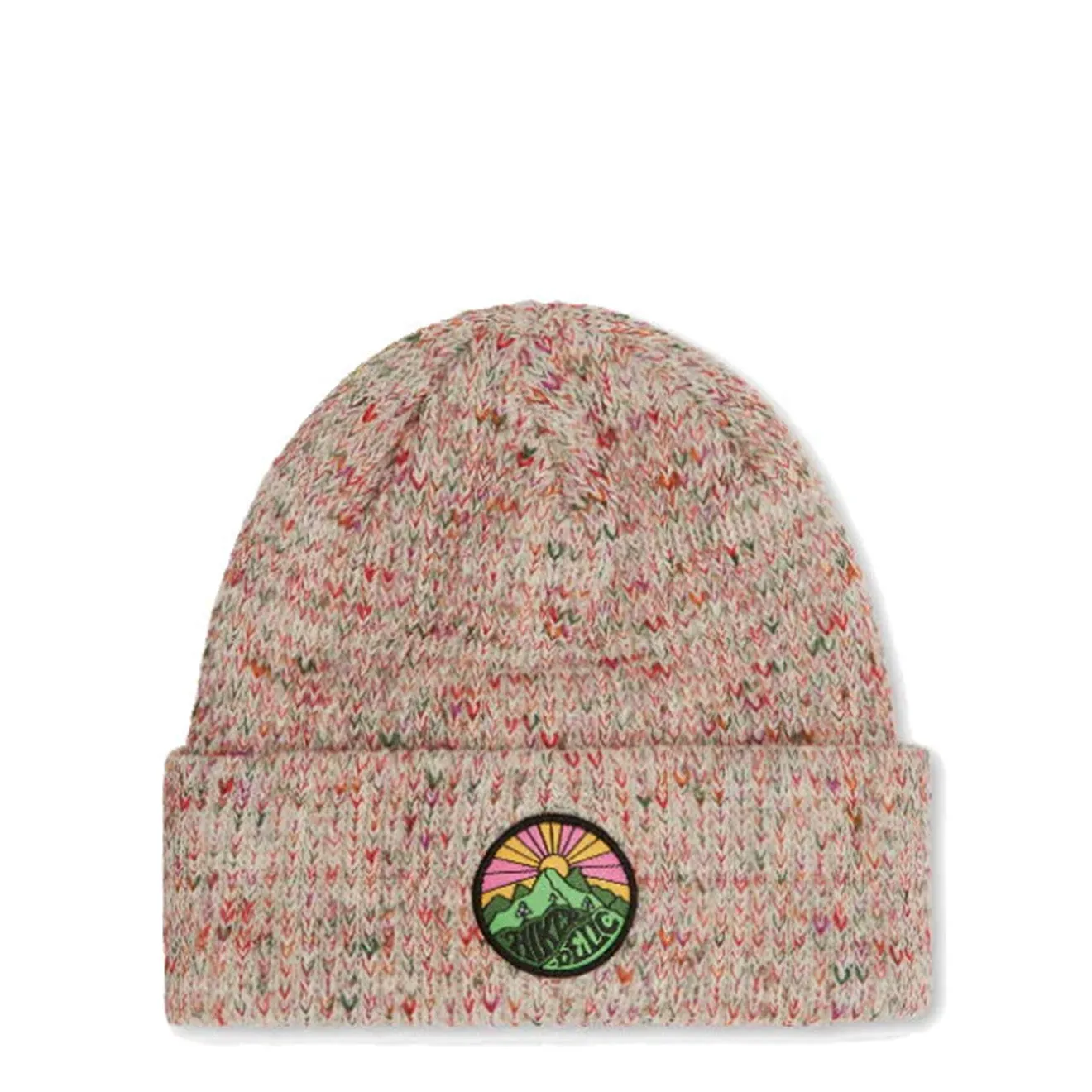 Hikerdelic x Druthers Recycled Melange Ribbed Beanie - Purple Green