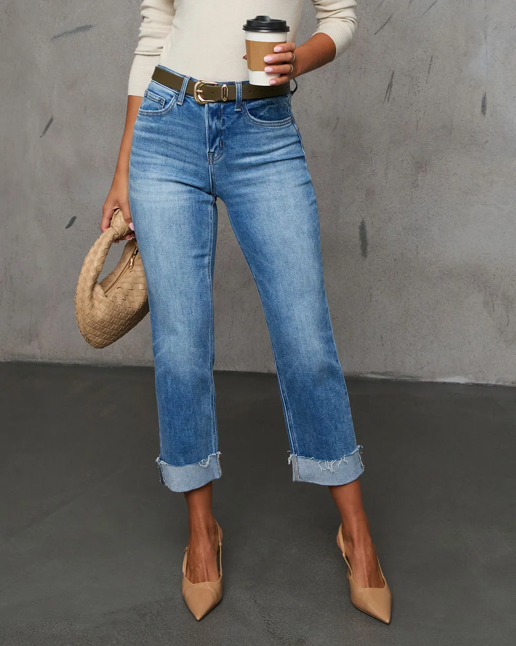 Huntley Cropped Straight Leg Denim