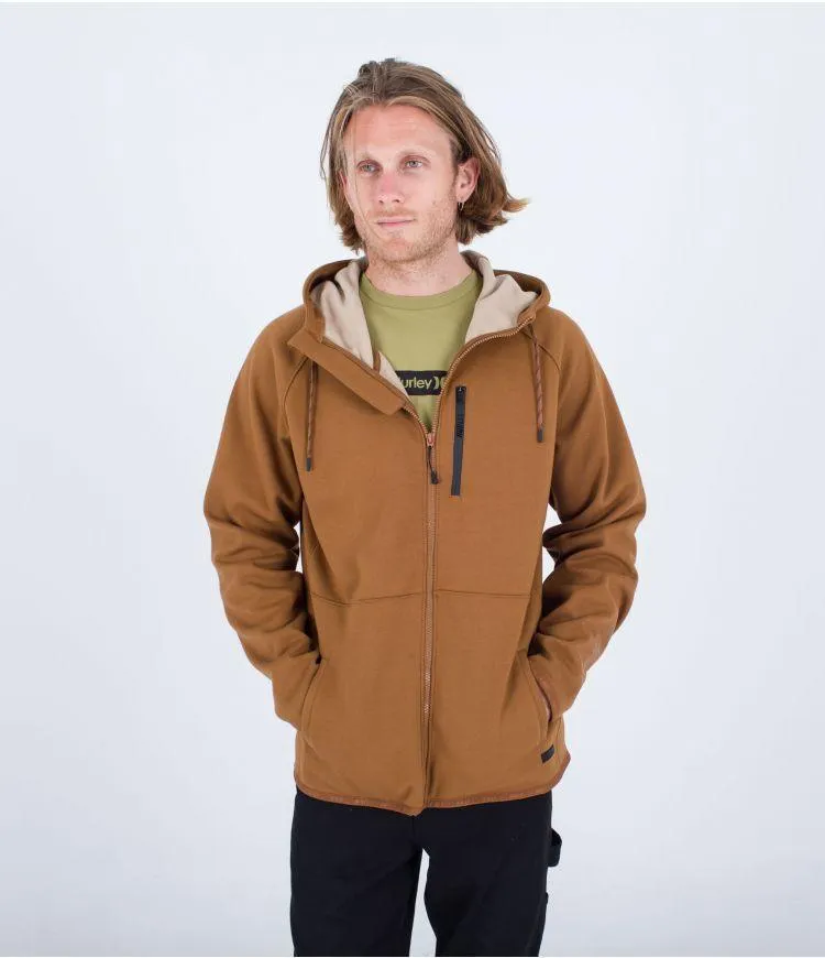 Hurley Cabrillo Heat Full Zip Fleece Bronzed