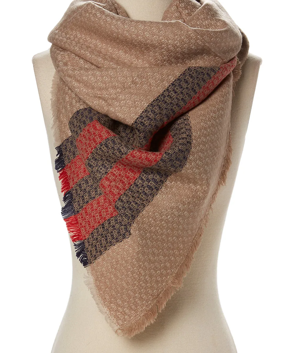 JC031101 Stripe Blanket Scarf