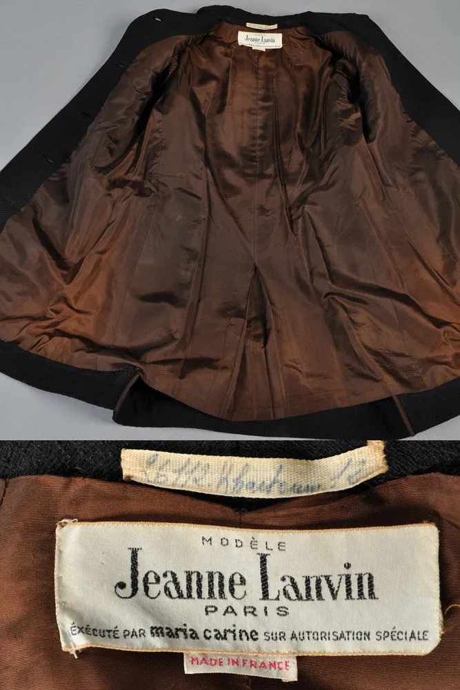 Jeanne Lanvin 1960s Coat   Skirt