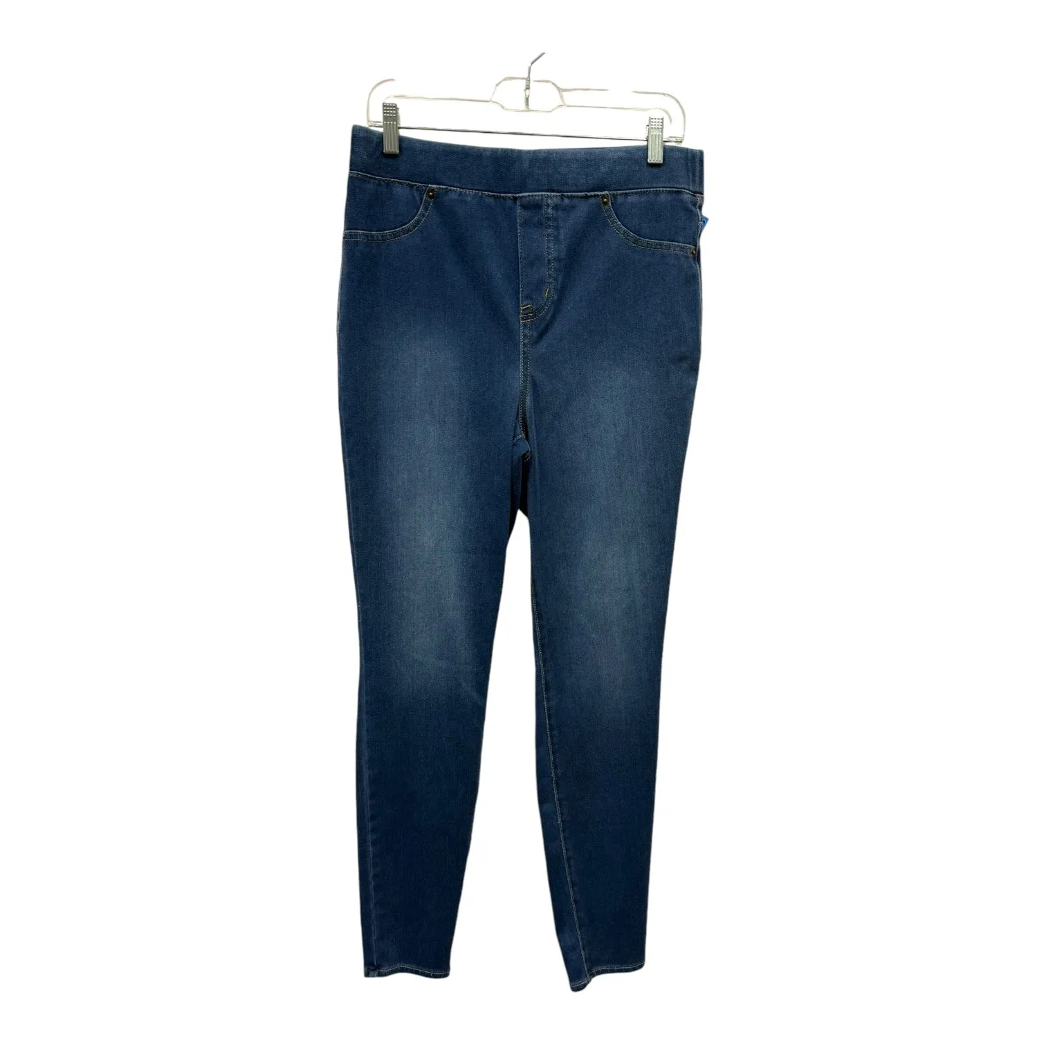 Jeans Skinny By Logo In Blue Denim, Size:10