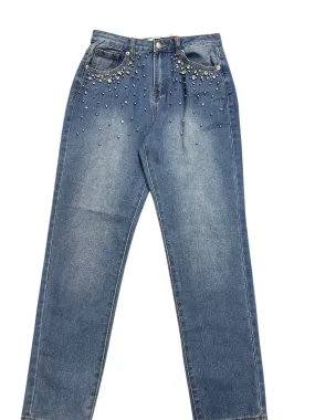 Jeans Straight By Clothes Mentor In Blue Denim, Size: 4