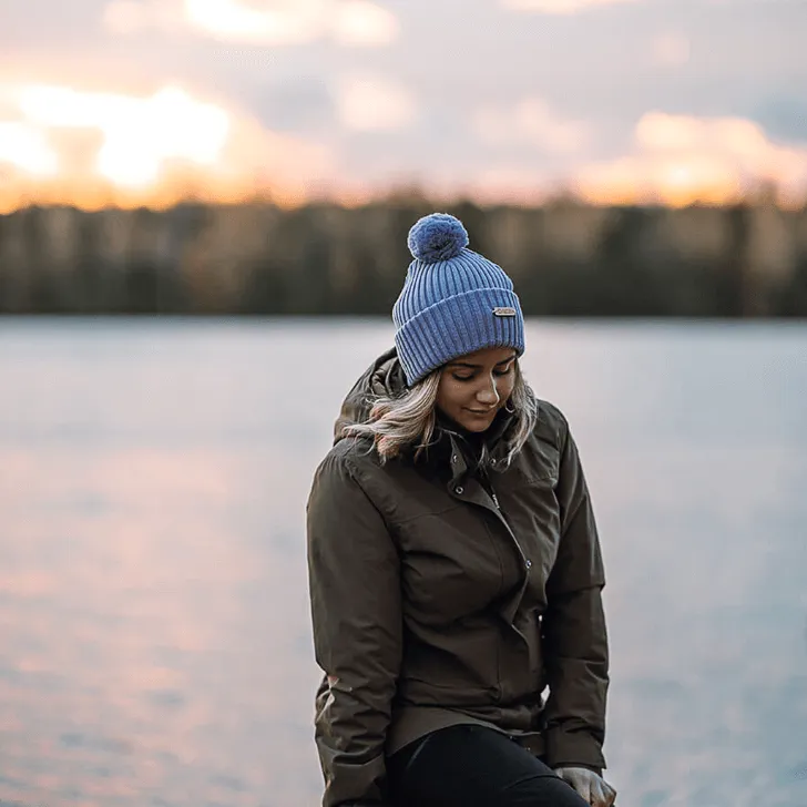 Kide Merino Wool Pompom Beanie