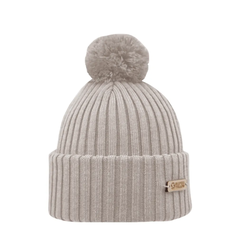 Kide Merino Wool Pompom Beanie