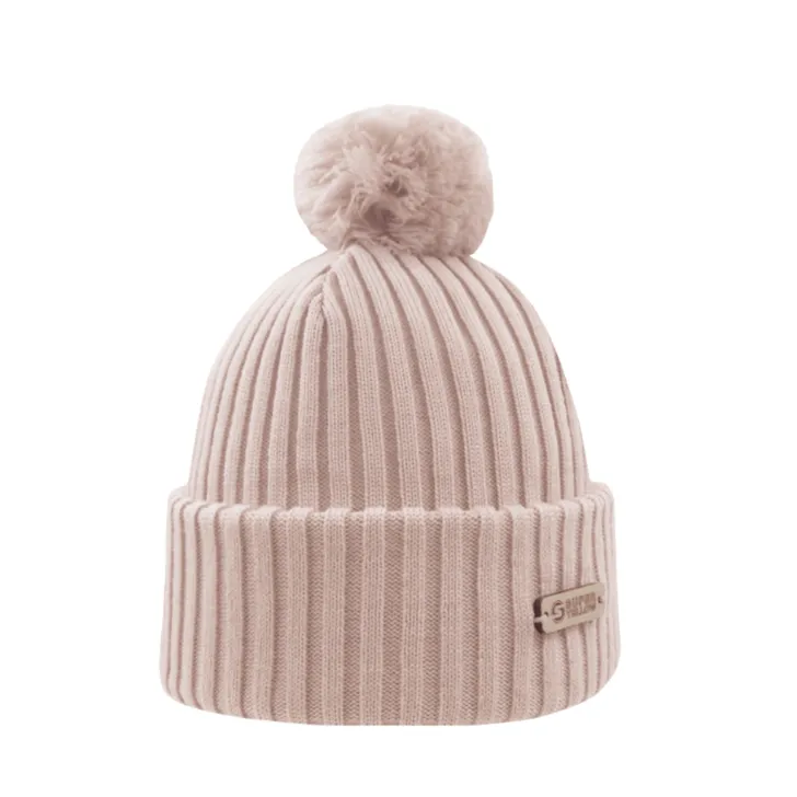 Kide Merino Wool Pompom Beanie