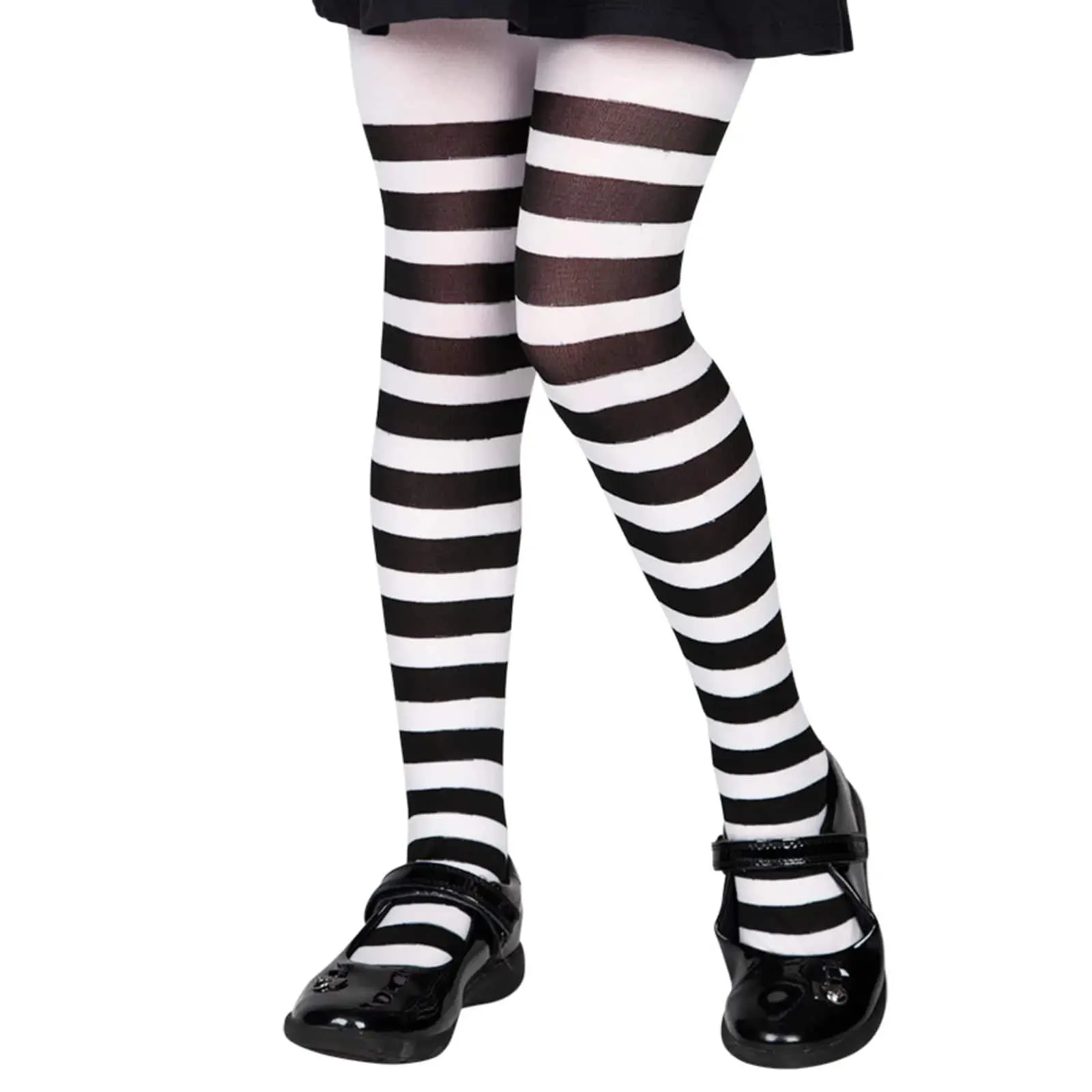 Kids Tights Candy Stripe Pattern Fancy Dress Costume Accessory