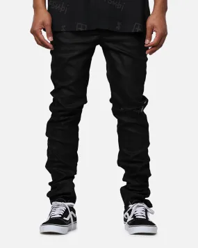 Ksubi Chitch Waxed Silver Jeans Black