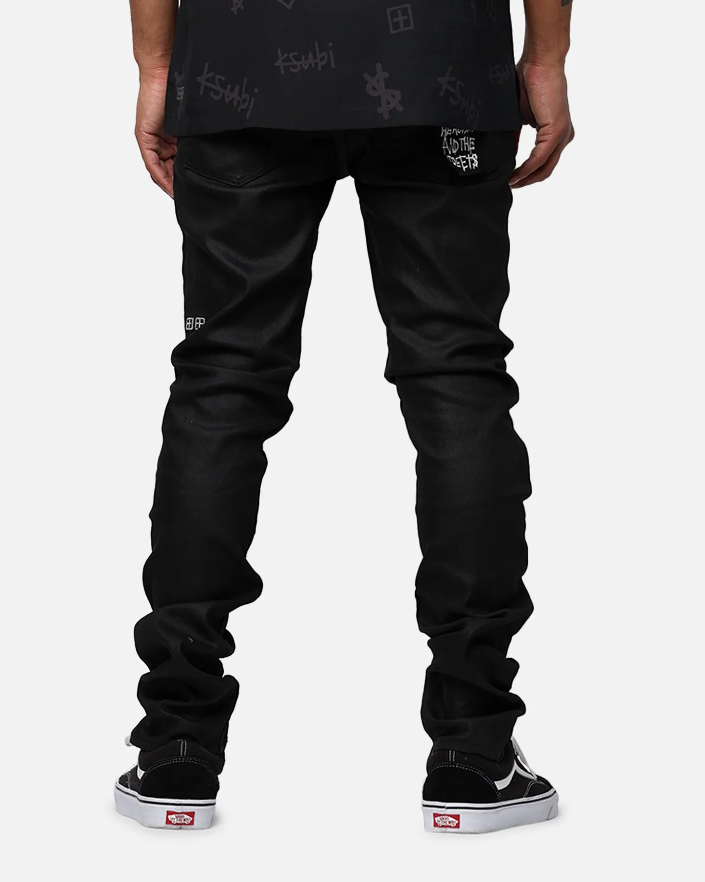 Ksubi Chitch Waxed Silver Jeans Black