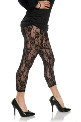 Lace Leggings - Black