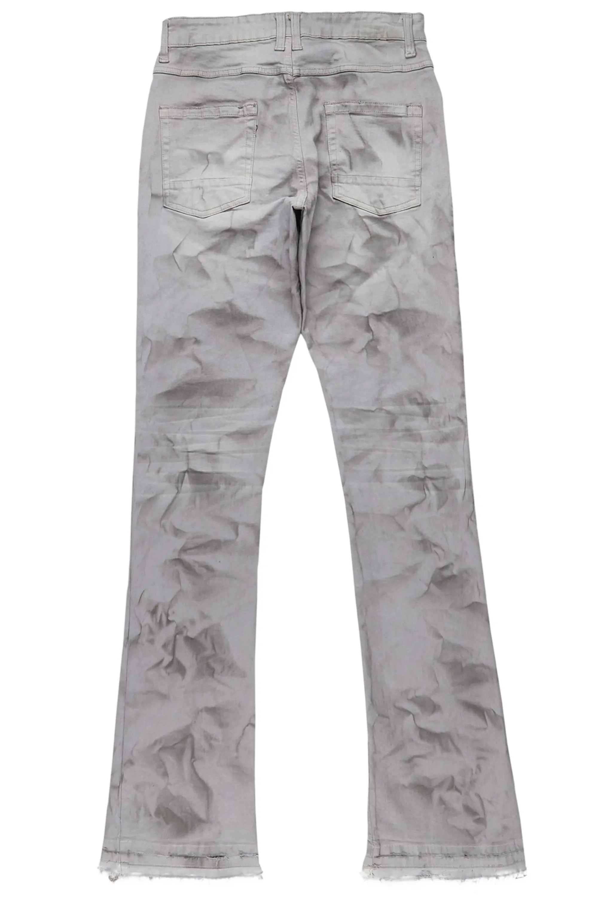 Laud Grey Stacked Flare Jean