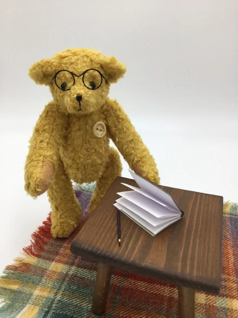 'Lawrence' - Hand Made 8" Bear with his Librarian Accessories