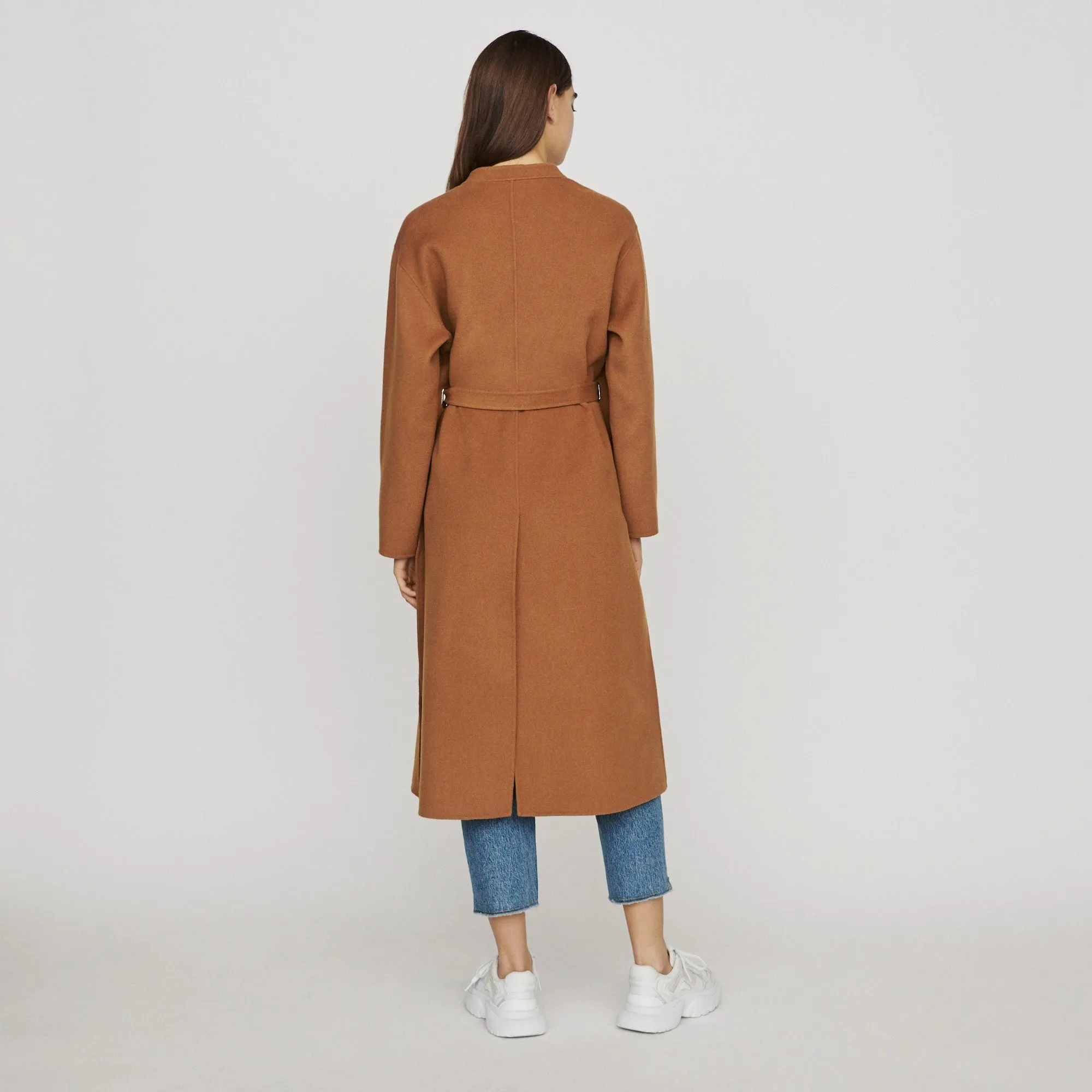 Long Double Face Coat - Caramel