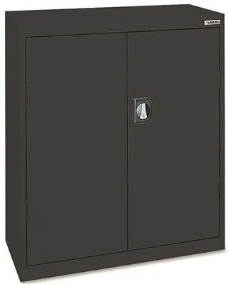 Lorell Fortress Series Steel Storage Cabinets' Black' 36X18X42 In.