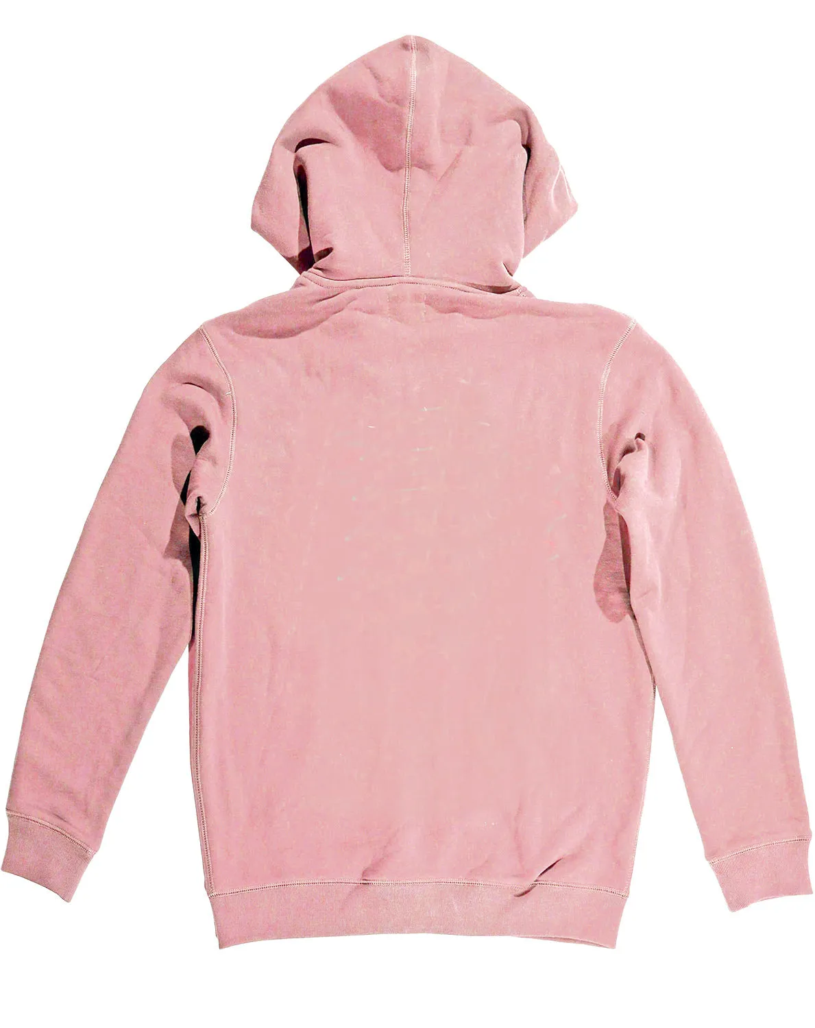 <A 000a110c>Fungolia Big Hood Fleece Zip-Up Hoodie - Plain (Dusty Pink)