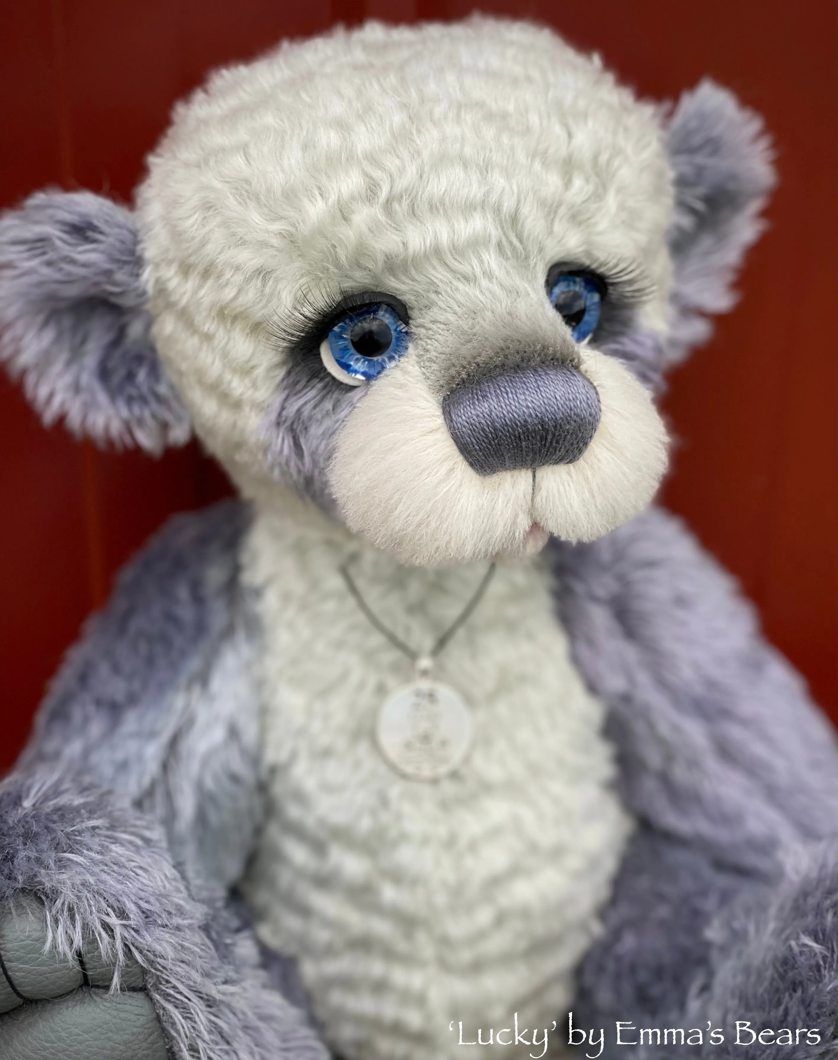 Lucky - 16" SPECIAL 25th Anniversary Collection Hand-dyed mohair Artist Bear by Emmas Bears - OOAK