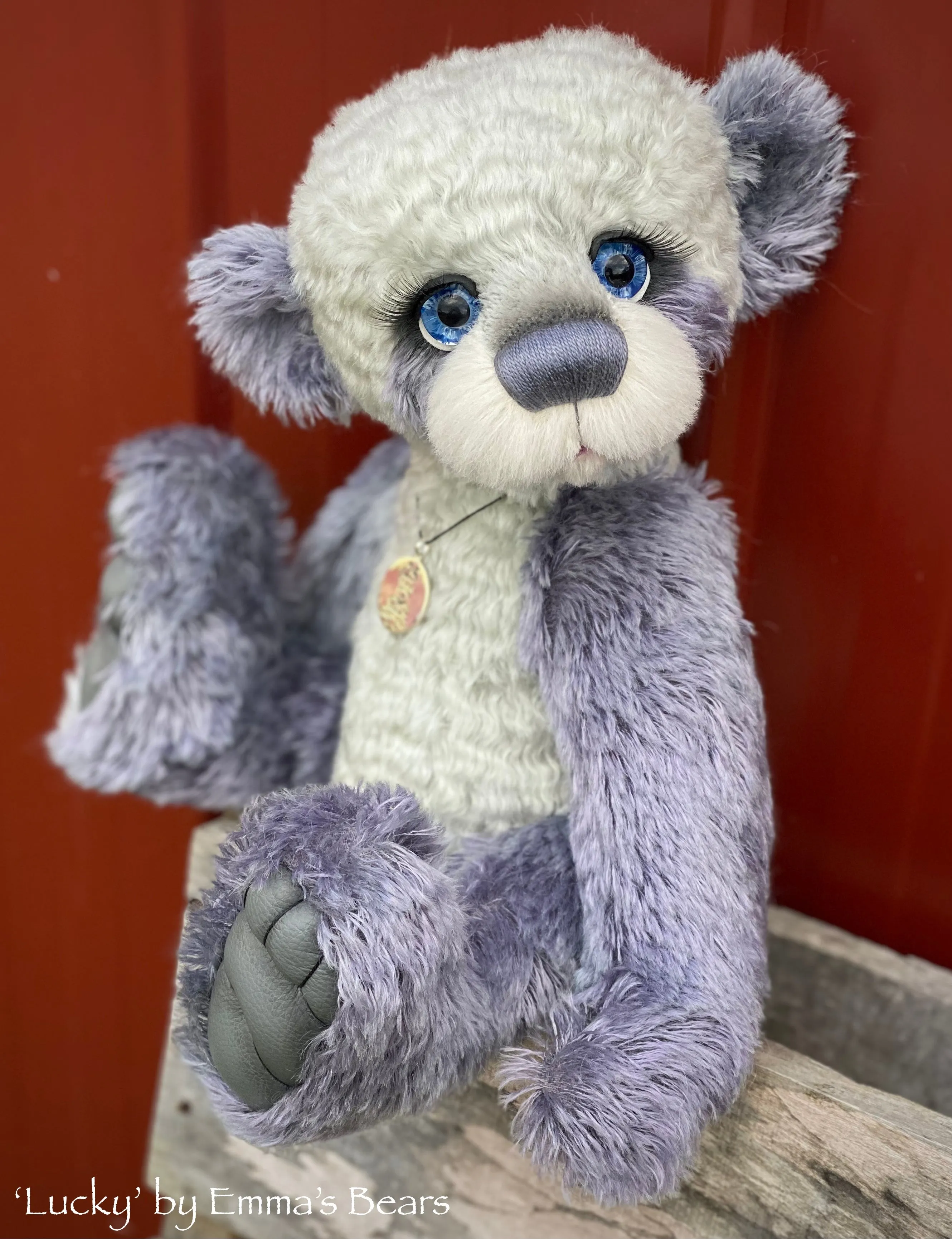 Lucky - 16" SPECIAL 25th Anniversary Collection Hand-dyed mohair Artist Bear by Emmas Bears - OOAK